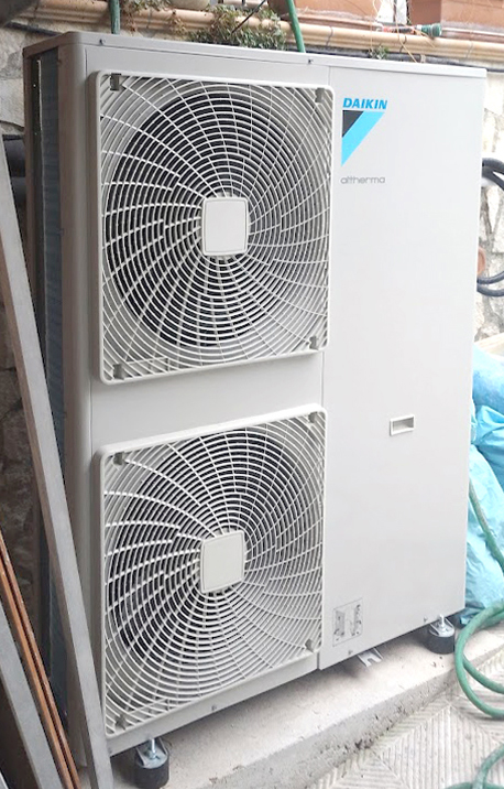 Energy saving design using heat pumps