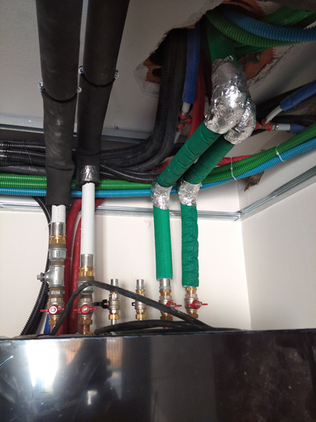Energy saving design using heat pumps