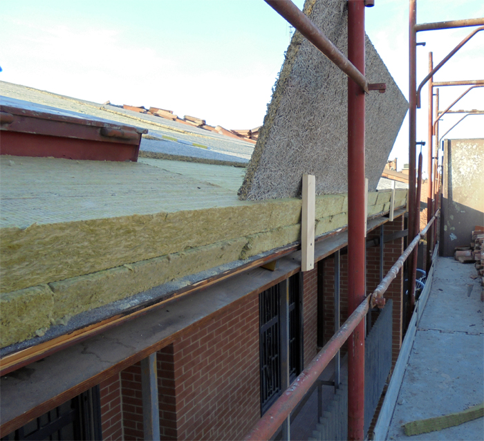 Energy saving through roof insulation