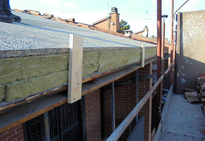 Energy saving through roof insulation