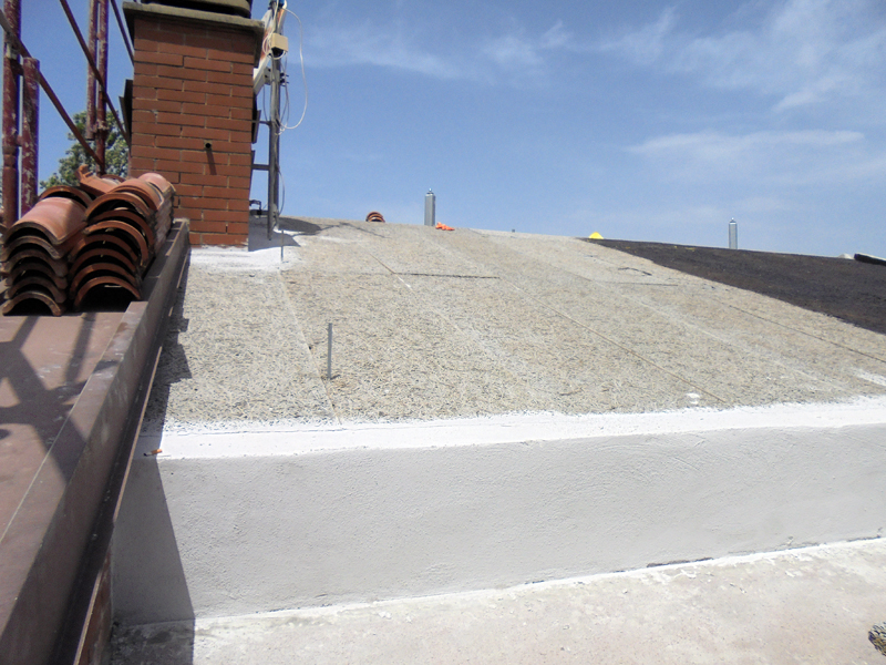 Energy saving through roof insulation