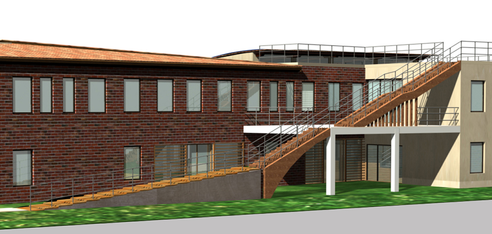 School design - the emergency staircase
