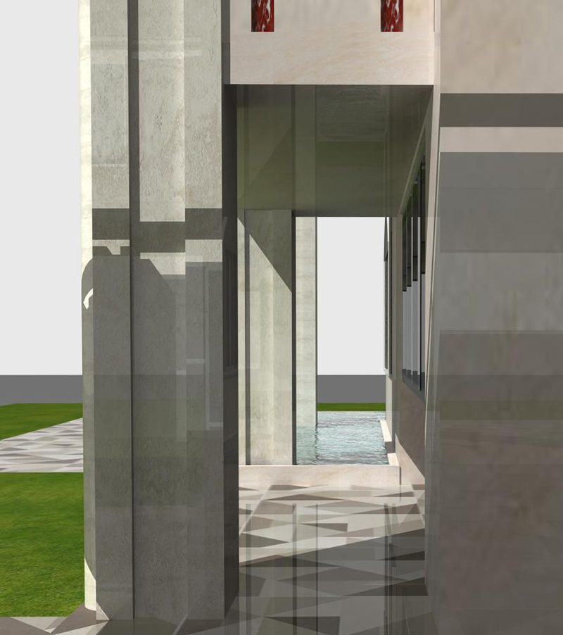 Design modern buildings with residences, offices and shops