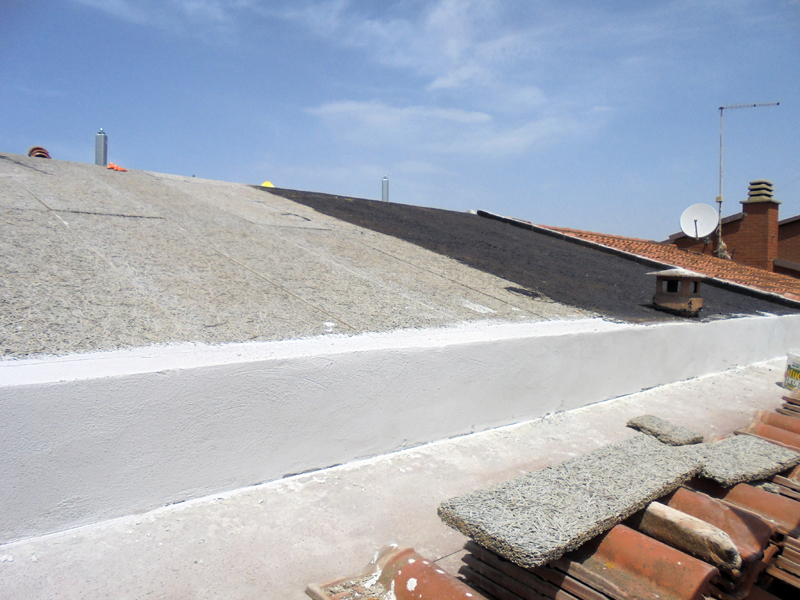 Isolamento copertura - pannelli in lana di roccia e legno mineralizzato
