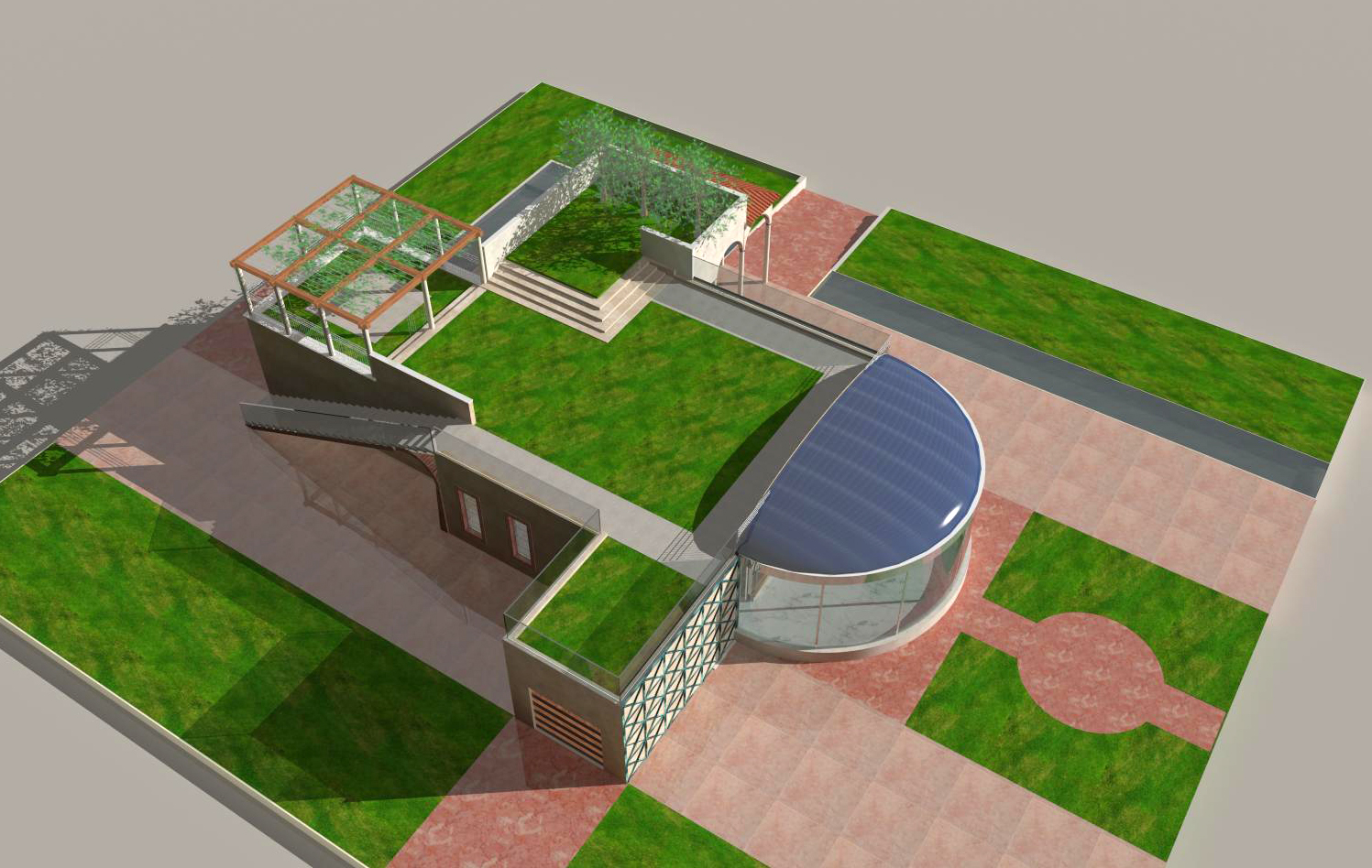 Progetto villa - Vista dall'alto