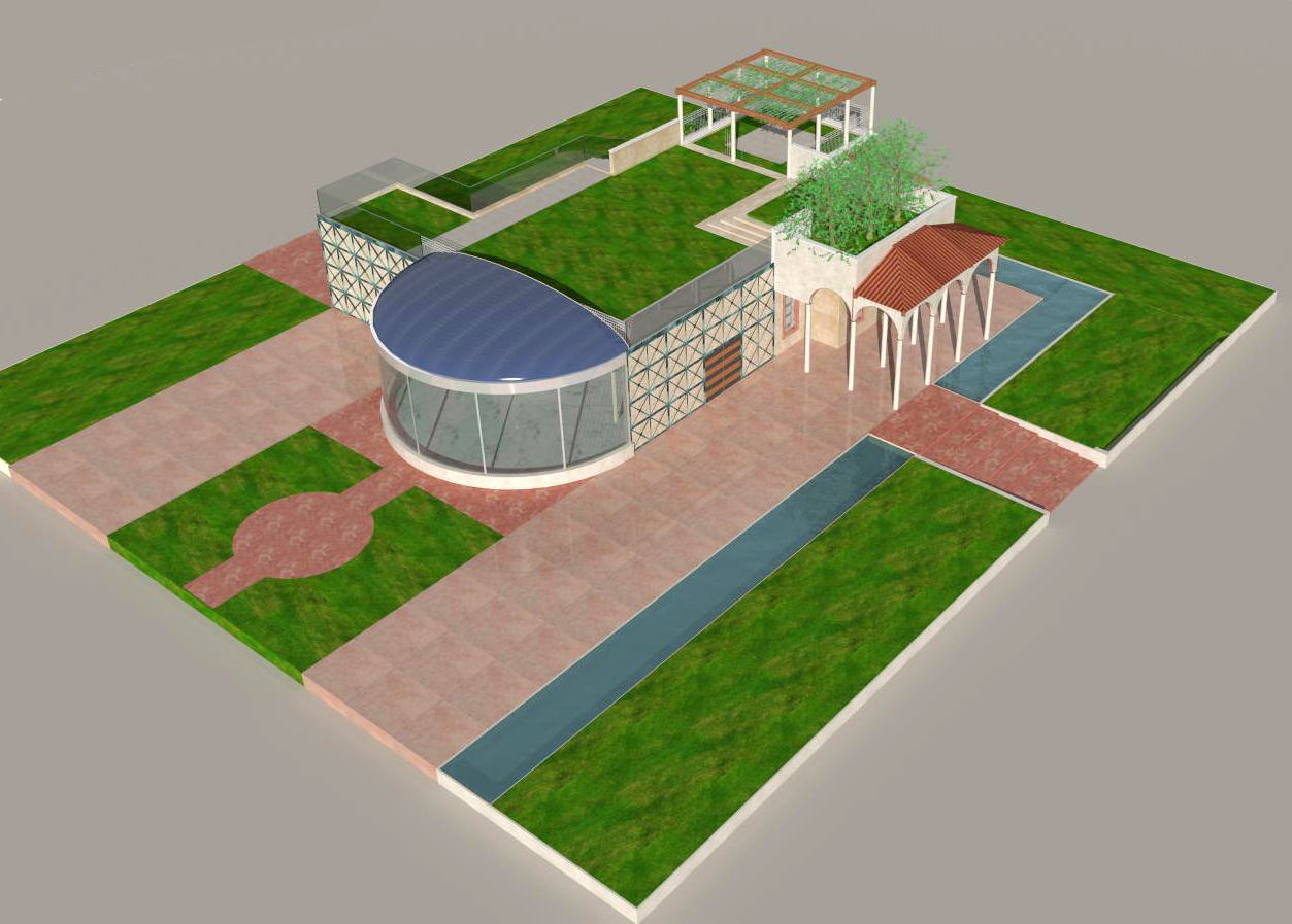 Progetto villa - Vista dall'alto