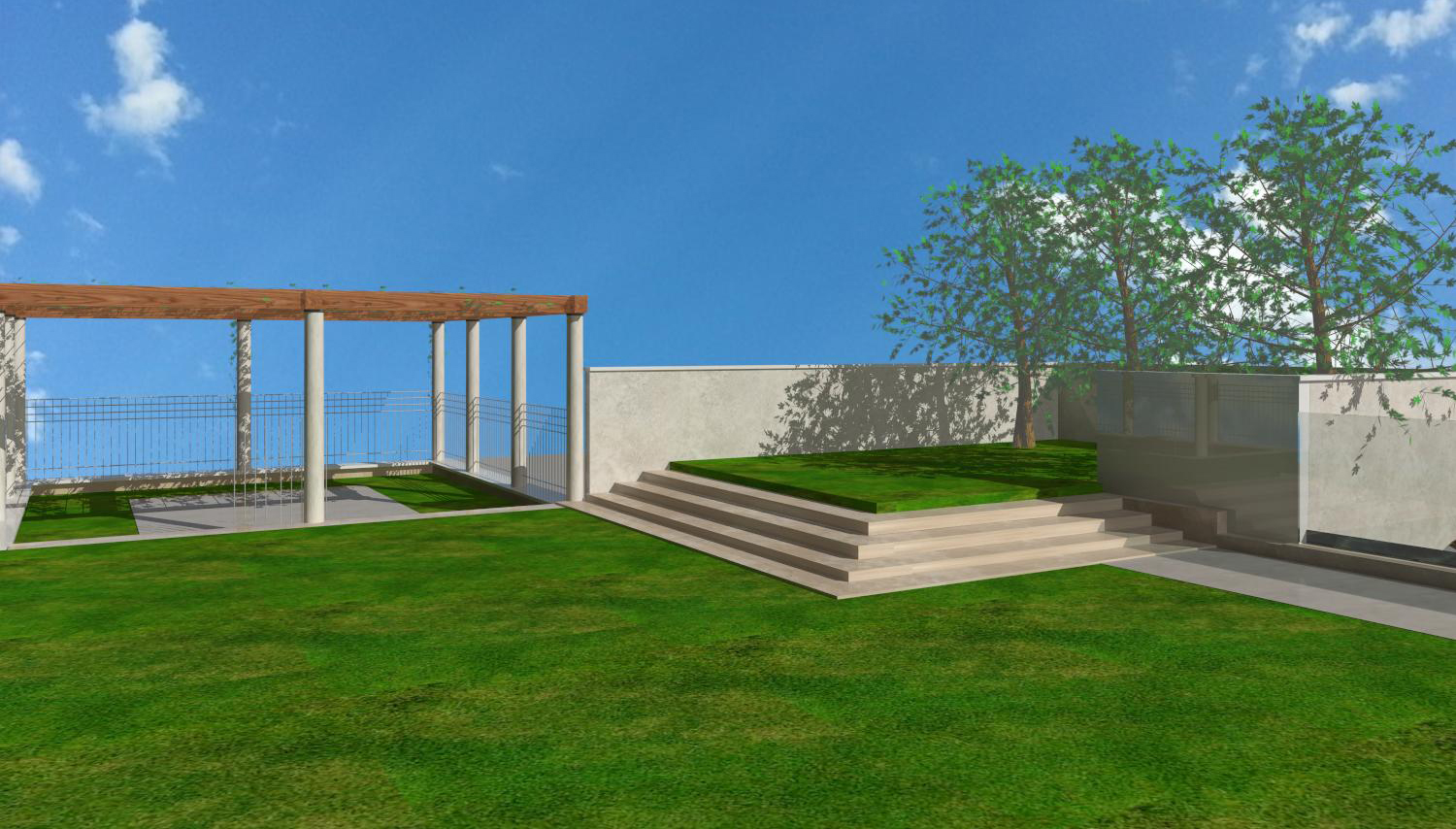 Progetto villa il tetto giardino